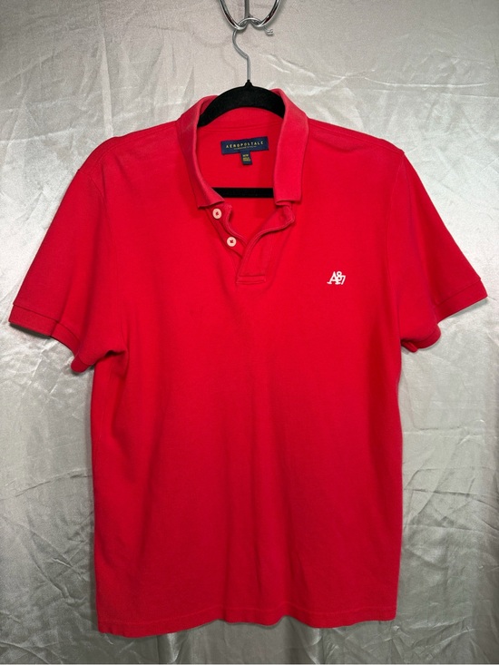 Aeropostale Other - Aeropostale Mens Medium Red Polo Shirt Preppy Casual